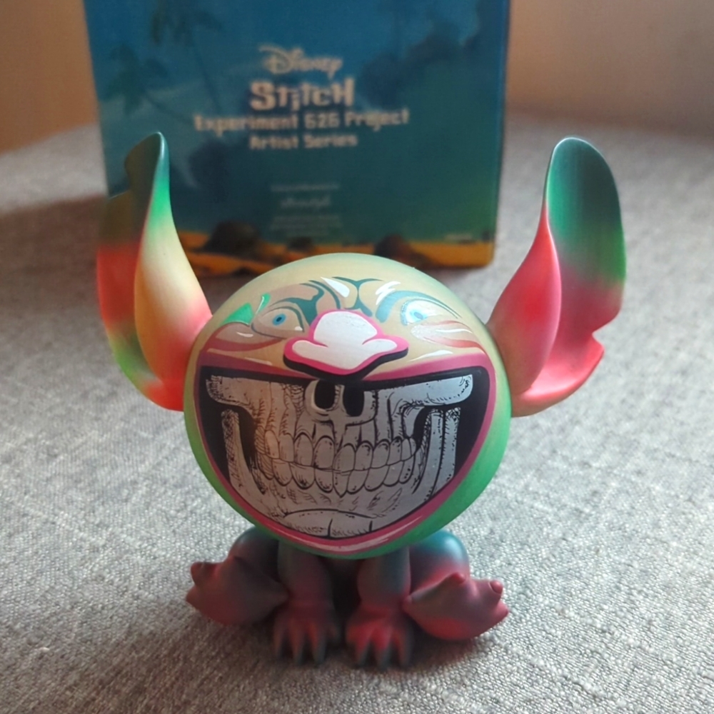 Rare! STITCH "Grin" Disney x Ron English Mindstyle Experiment 626 Figurine